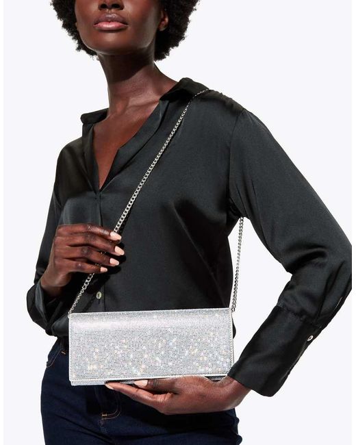KG by Kurt Geiger White Baily Clutch