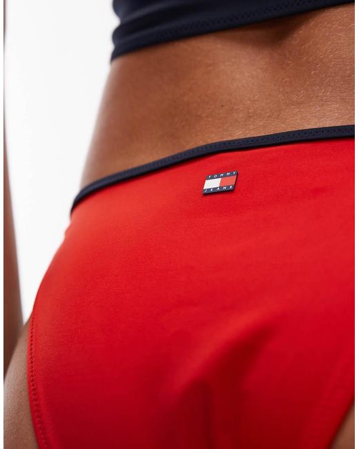 Tommy Hilfiger Red Archive Tie Side Bikini Bottom