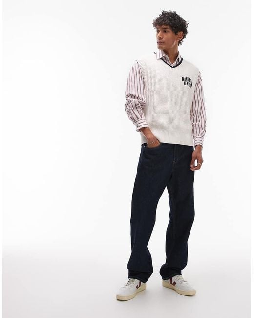 Tommy Hilfiger Natural Manhattan Sweater Vest for men