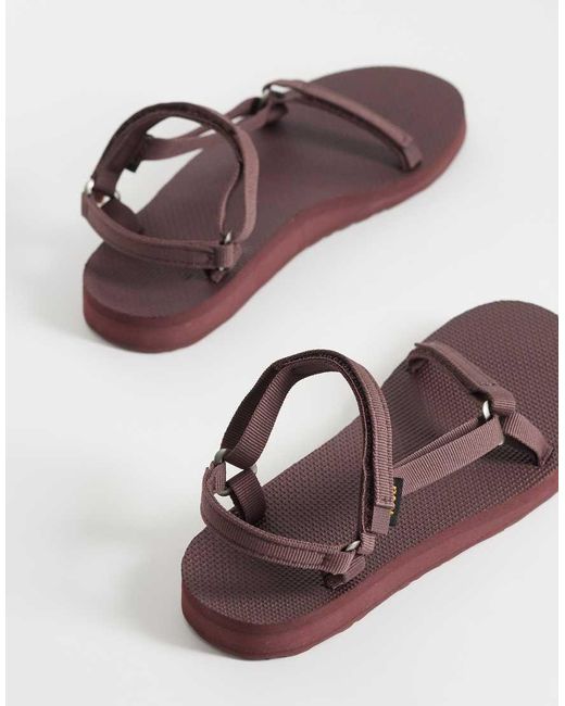 Teva Brown Original Universal Slim Sandals