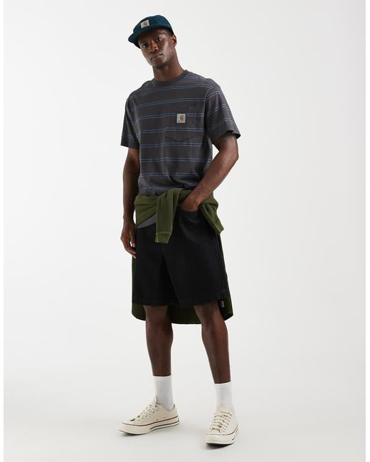 Carhartt Black Bert Stripe T-shirt for men