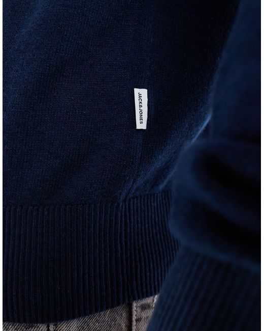 Pull ras Jack & Jones pour homme en coloris Blue