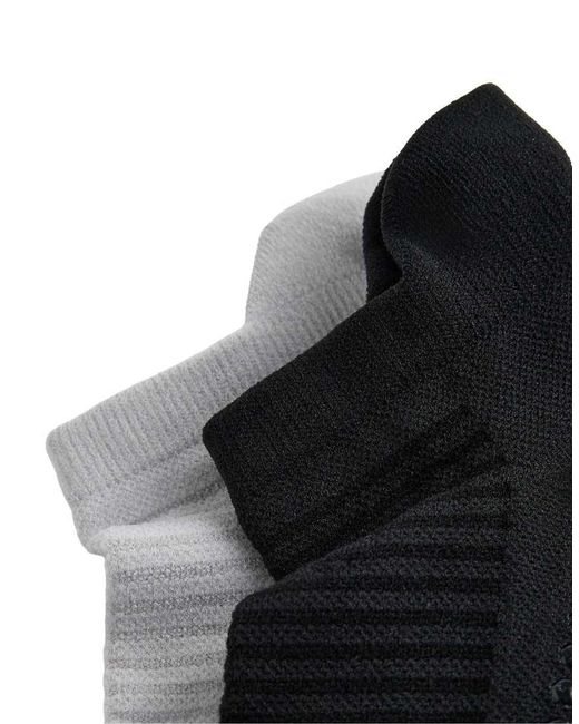Oysho Black 2 Pairs Of Polyamide Blend Yoga And Pilates Sneaker Socks