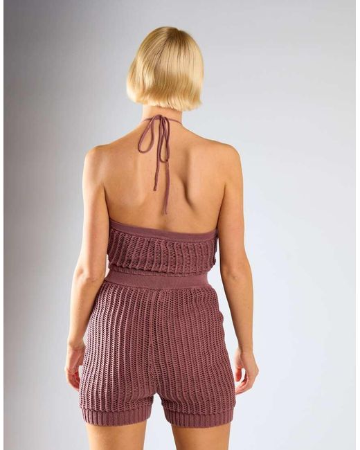 Glamorous Red Ribbed Shorts