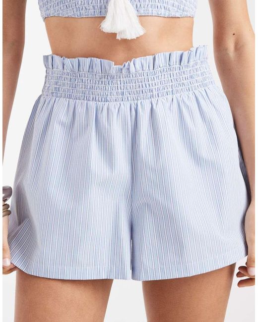 Aray Blue Pull-on Beach Shorts