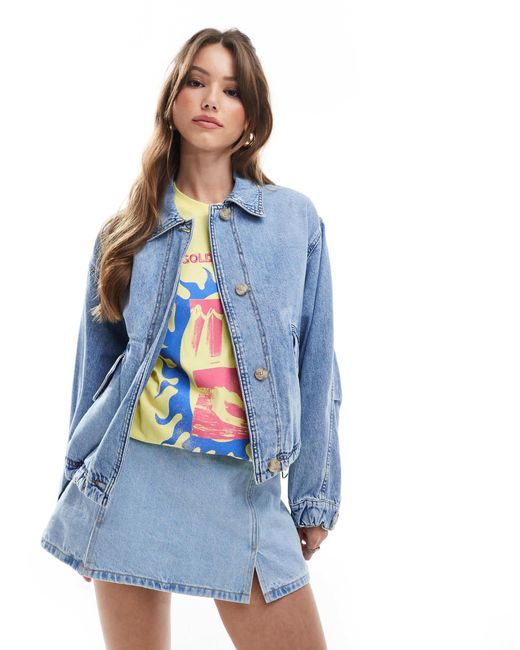 Levi's Blue Denim Utility Jacket
