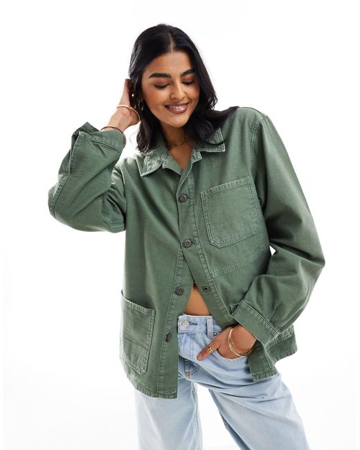 Camicia giacca con tasche di Polo Ralph Lauren in Green