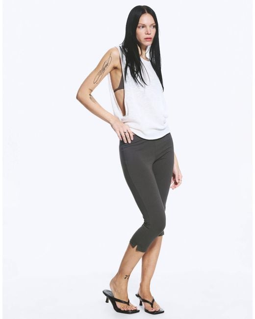 Weekday Gray Capri Trousers