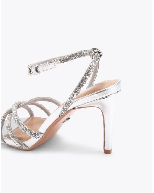 KG by Kurt Geiger White Abra Heel Heeled Sandals
