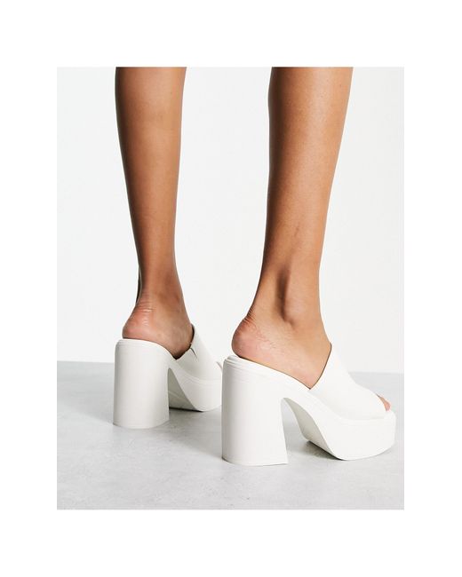 Aldo white best sale mules