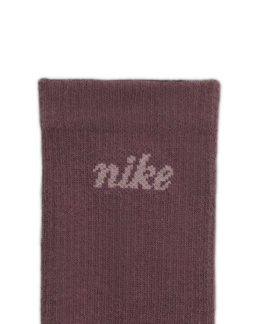 Nike Purple Everyday 3 Pack Crew Socks