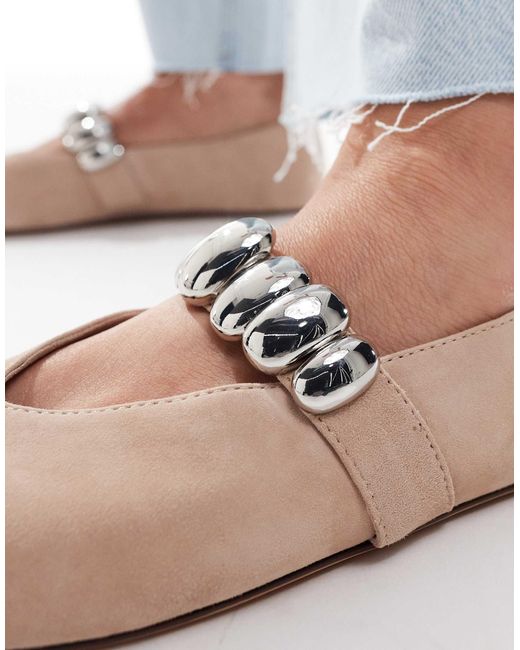 ALDO Gray – figgis – mary-jane-schuhe aus wildleder