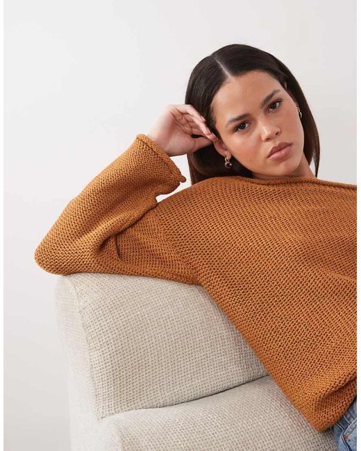 ASOS Blue Asymmetric Knit Sweater