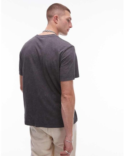 AllSaints Gray Saka T-shirt for men
