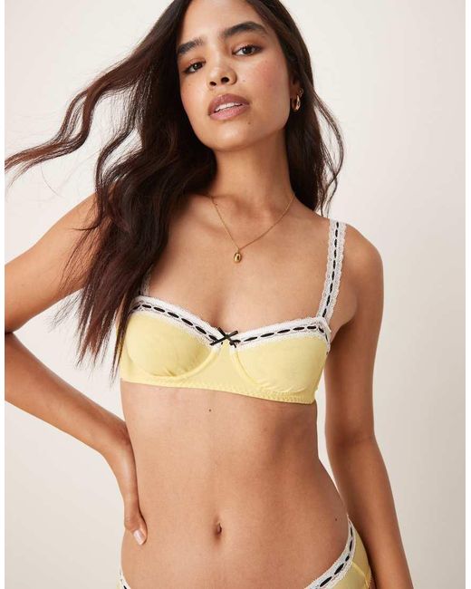 Free People Brown So Sweet Balconette Bra