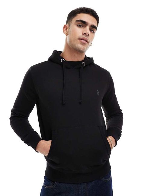 French Connection Black French Connection Classic Hoodie for men