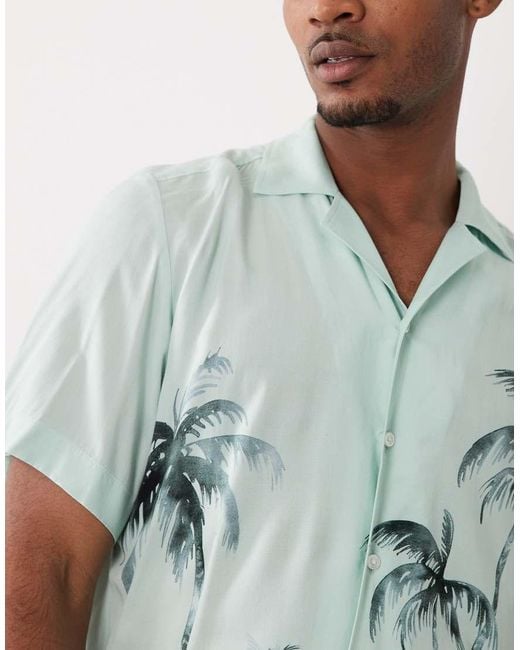 Boss Green Hugo Boss Short Sleeve Printed Button Up Shirt for men