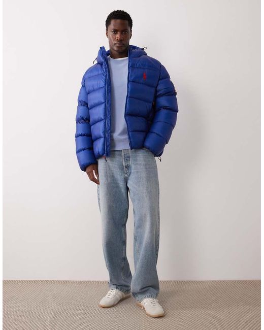 Polo Ralph Lauren Blue Team Usa Hawthorne Ripstop Jacket for men