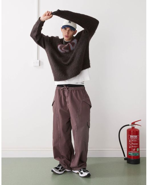 Collusion – oversize-hose in Purple für Herren
