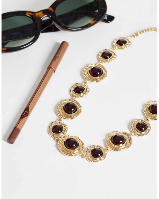 ASOS Metallic – statement-halskette
