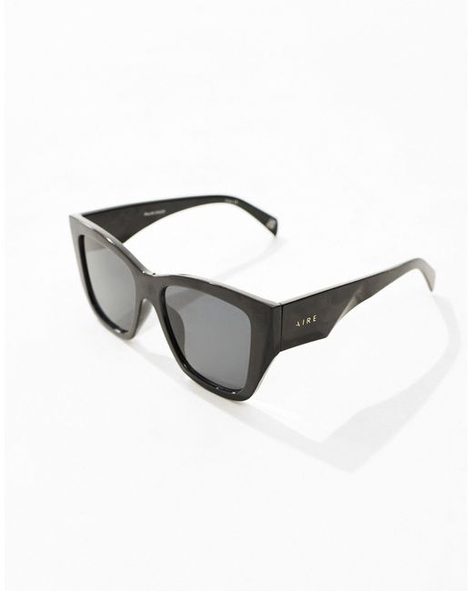 Pallas - occhiali da sole squadrati neri di Aire in Black