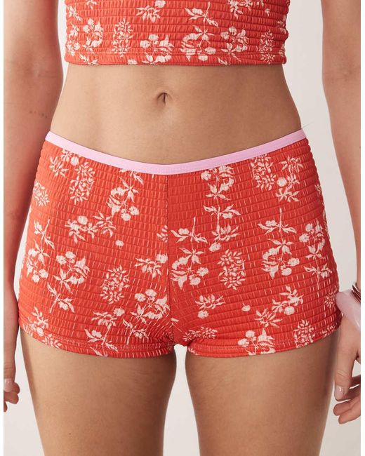 Dippin' Daisy's Red Dippin Daisys Micro Short Bikini Bottom