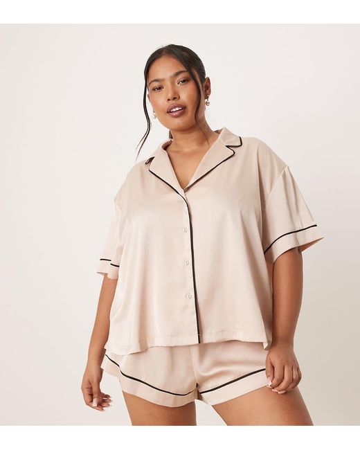 Pigiama Oversize di ASOS in Natural