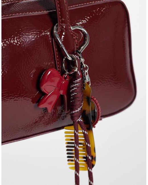 Pieces White Mirror And Comb Bag Charm