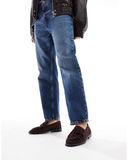 SEQWL Blue Hershe Ruched Loafers