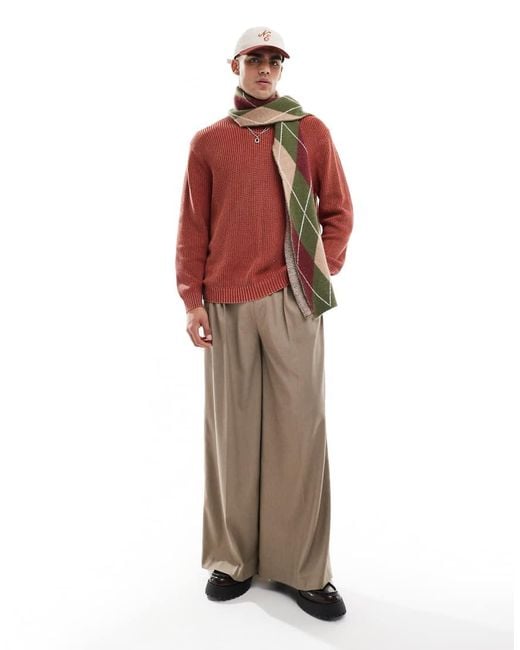 Only & Sons Oversized Gebreide Trui in het Red voor heren
