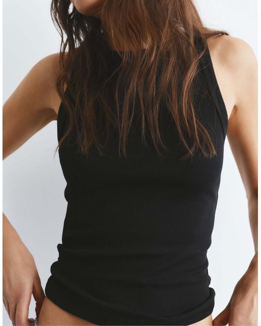 Pull&Bear Black – tanktop