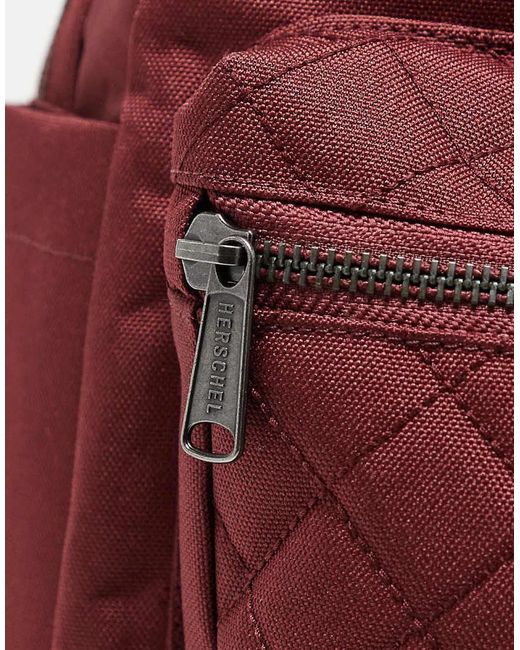 Herschel Supply Co. Red Quilted Nova Backpack With Laptop Sleeve