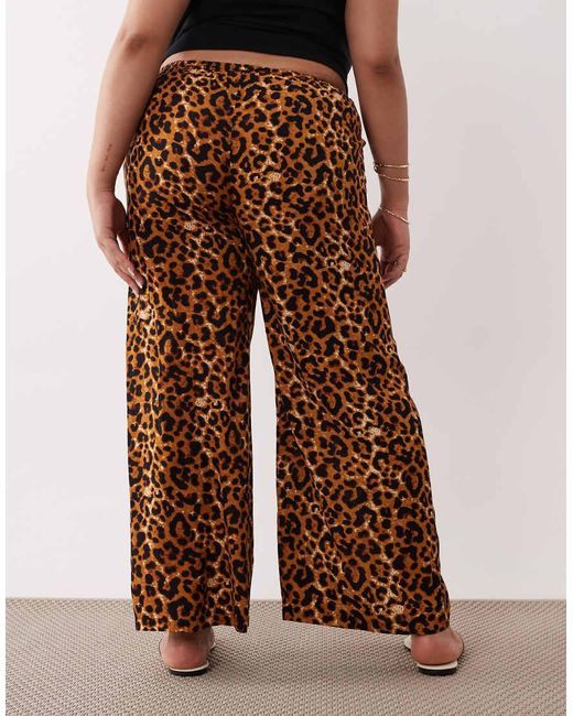 Esmee Curve Brown Tie Front Beach Pants