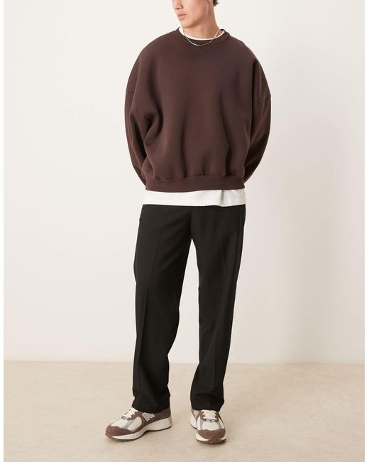 SELECTED – robert – locker geschnittene hose in Natural für Herren