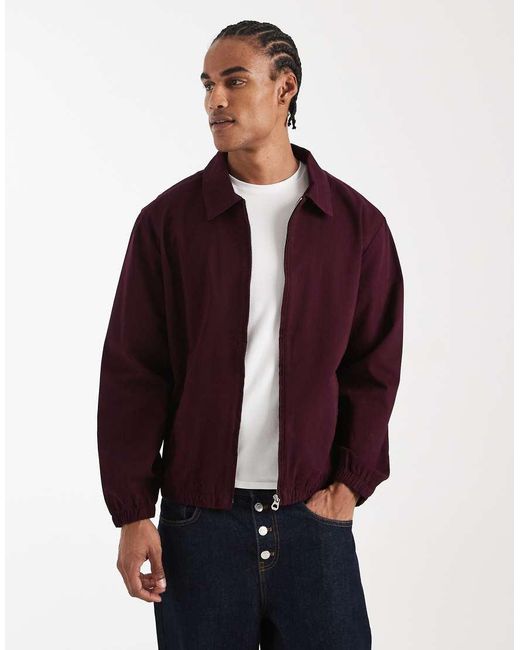 ASOS Harrington Jack in het Red voor heren