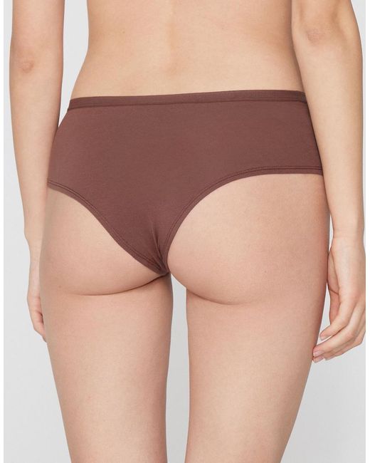 Tezenis Purple Cotton French Knickers