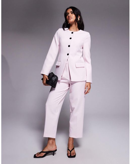 River Island Purple Straight Leg Trouser Co-Ord