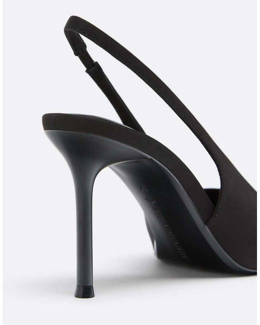 Stradivarius White Basic Slingback Heels