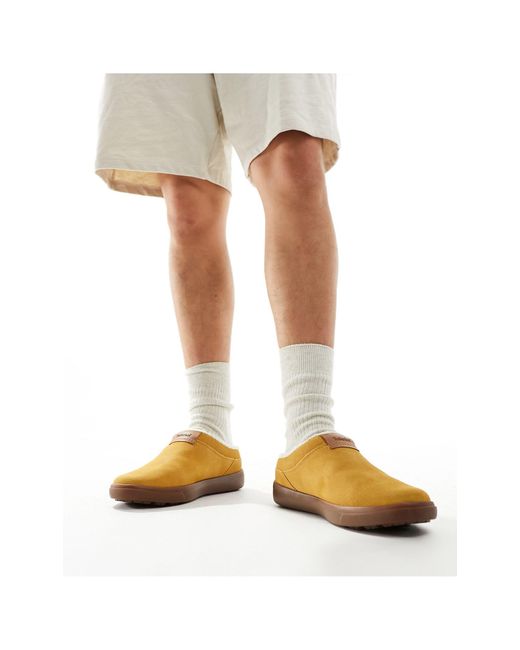 Timberland White Ashwood Park Clog With Gum Sole for men