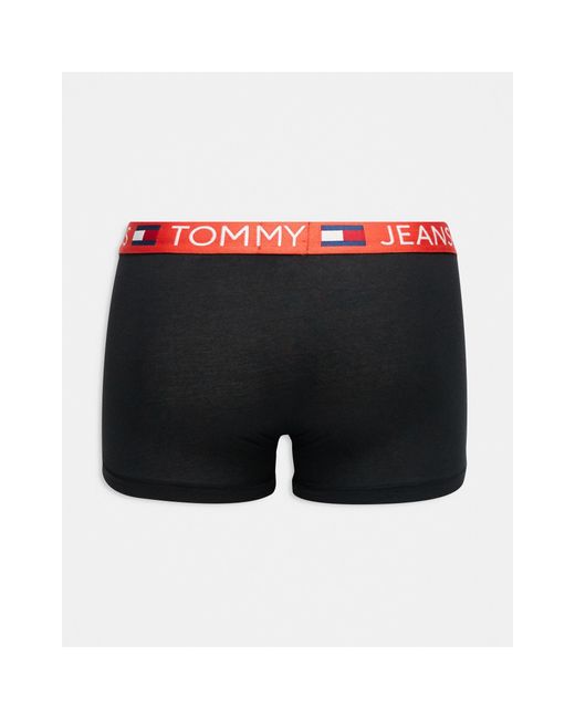 Tommy Hilfiger Tommy jeans – essentials – 3er-pack unterhosen aus baumwolle in Black für Herren