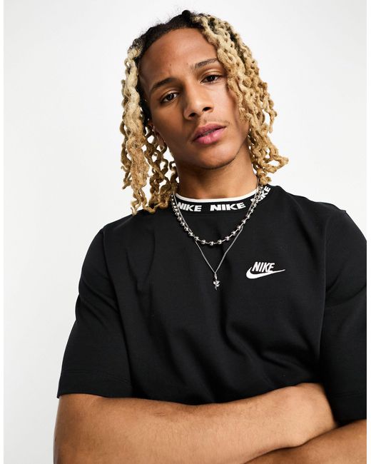 Camiseta negra con logo Nike de hombre de color Negro | Lyst