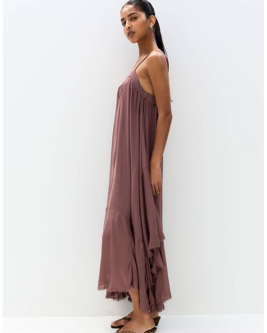 Pull&Bear Brown – midikleid
