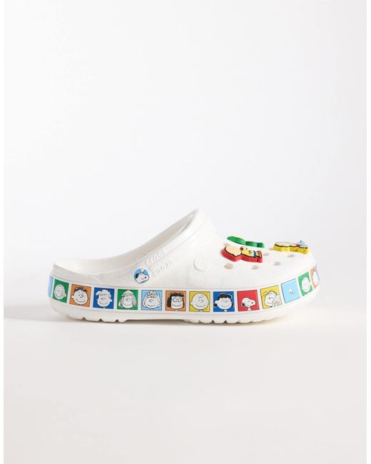 CROCSTM White X Peanuts Crocband Clogs
