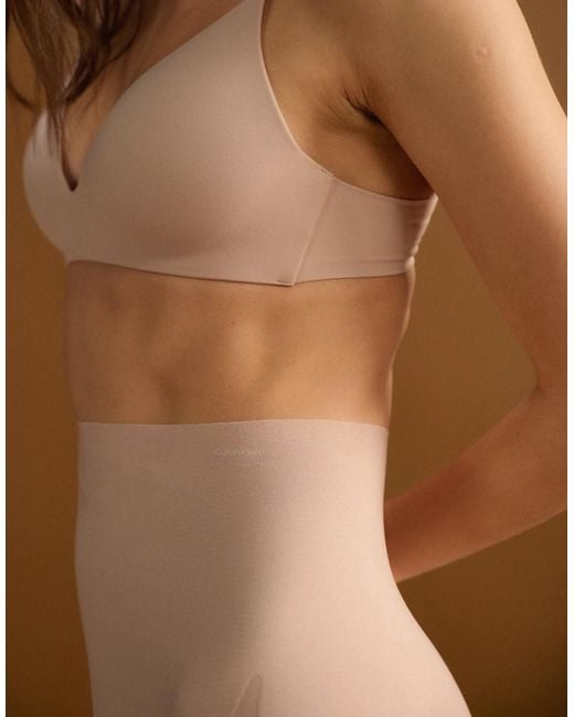 Calvin Klein Brown Shapewear Sculpted Stay Put Mesh Shorts