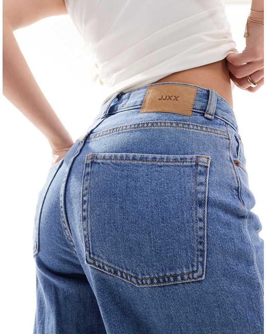 JJXX Blue Tokyo High Waisted Wide Leg Jeans