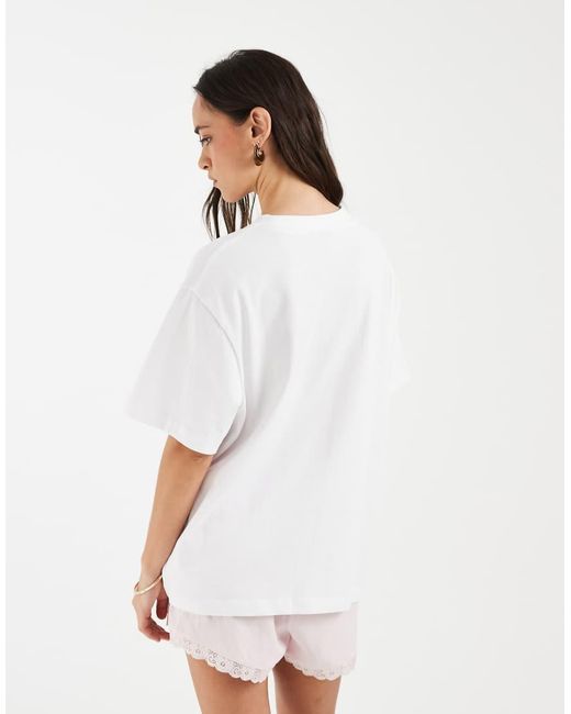 ASOS Gray Oversized T-shirt With Vintage Flower Illustration Graphic
