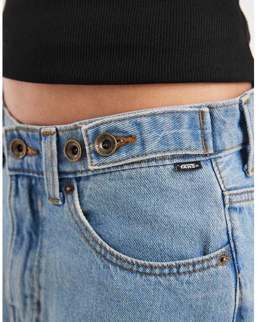 Vans Blue Cinched Check 5 Baggy Pants Medium