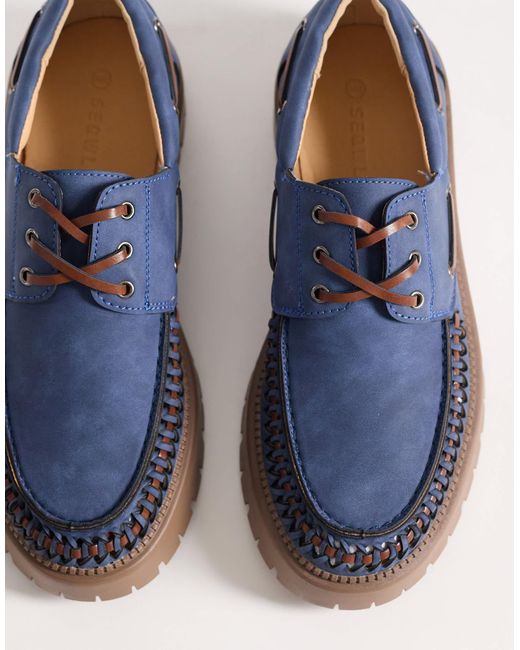 SEQWL – mexton – schnürschuhe in Blue für Herren