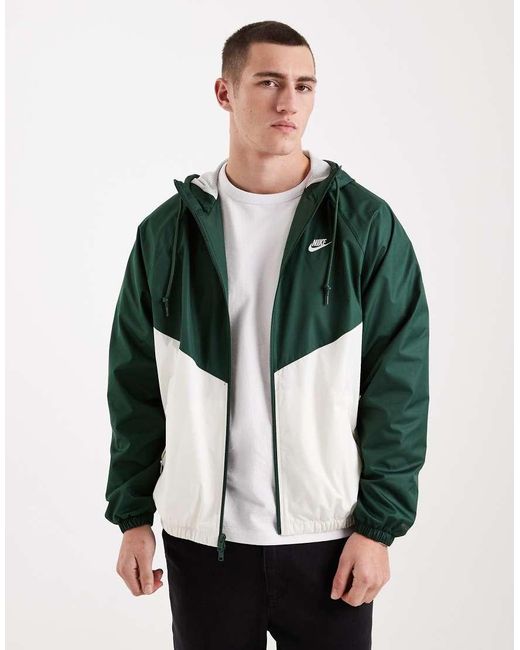 Nike Green Windrunner Track Jacket for men