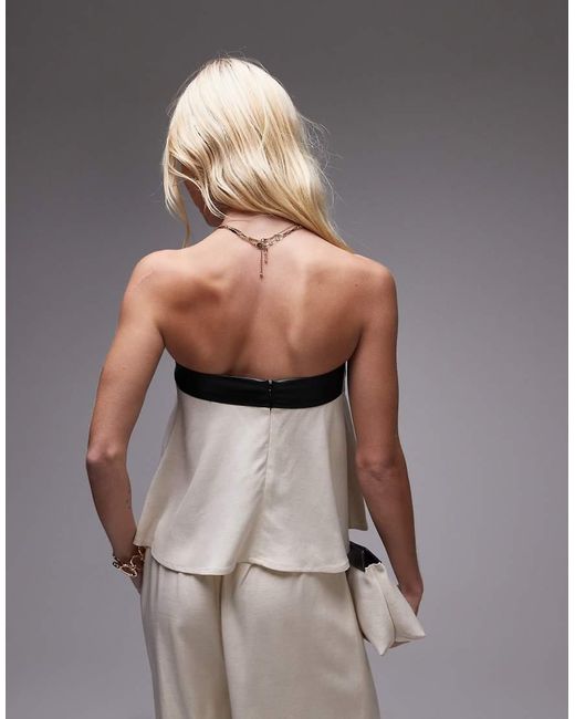 WeWoreWhat White Strapless Smock Top